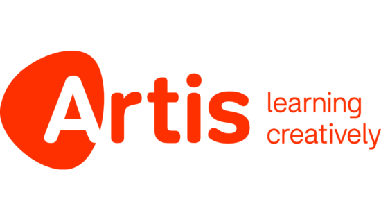 The image shows the logo of Artis with the text "Artis learning creatively" in orange and red.